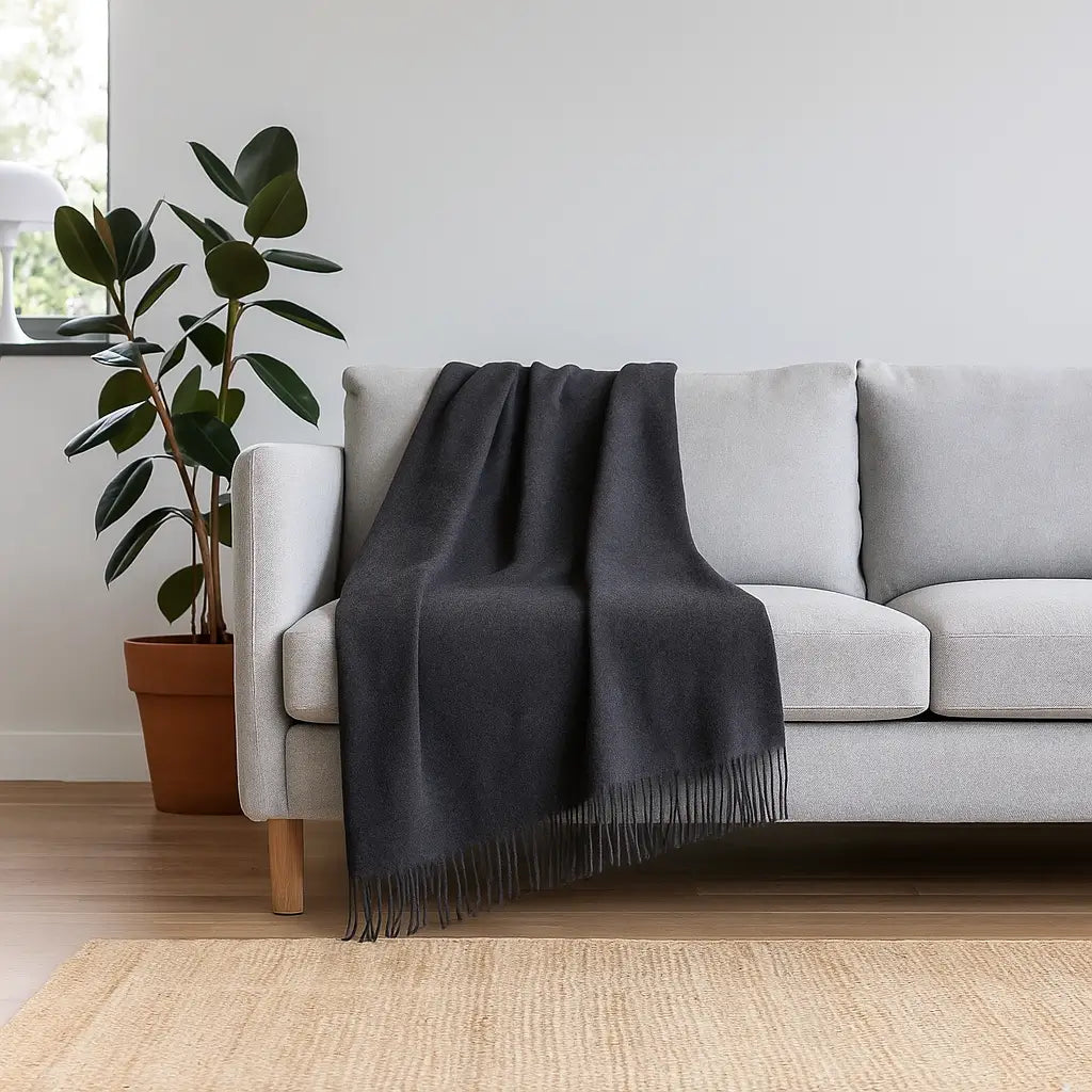 Mongolian Cashmere Throw Blanket