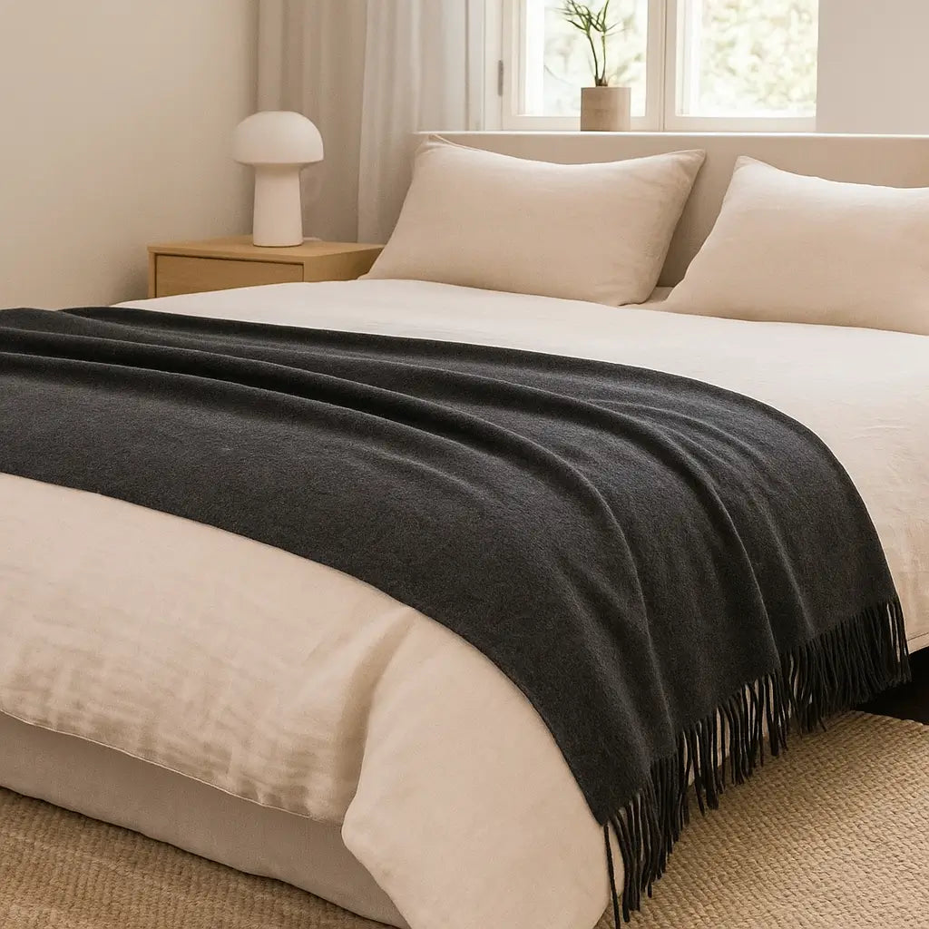 Mongolian Cashmere Throw Blanket
