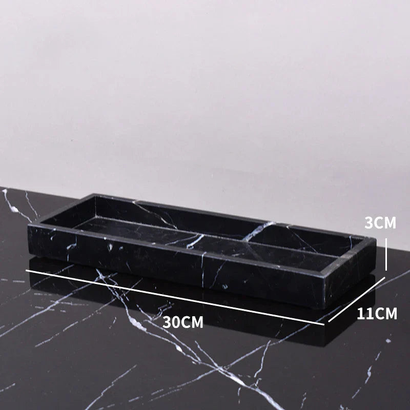 Nero Marquina Marble Tray