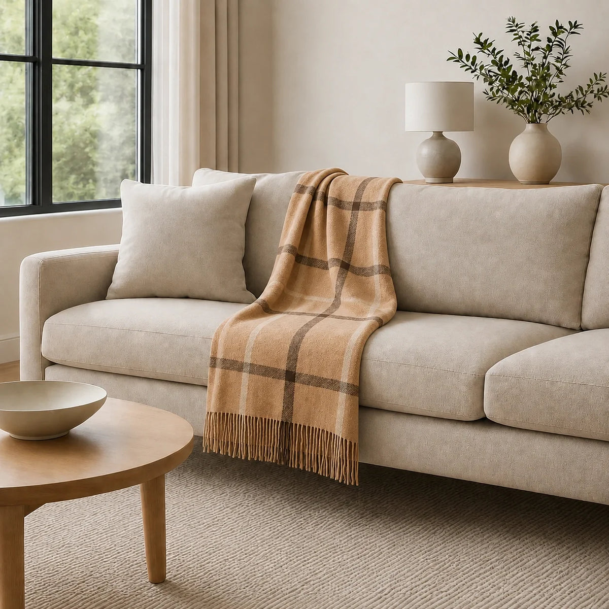Mongolian Cashmere Throw Blanket