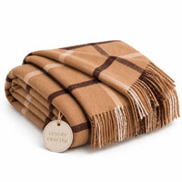 Mongolian Cashmere Throw Blanket