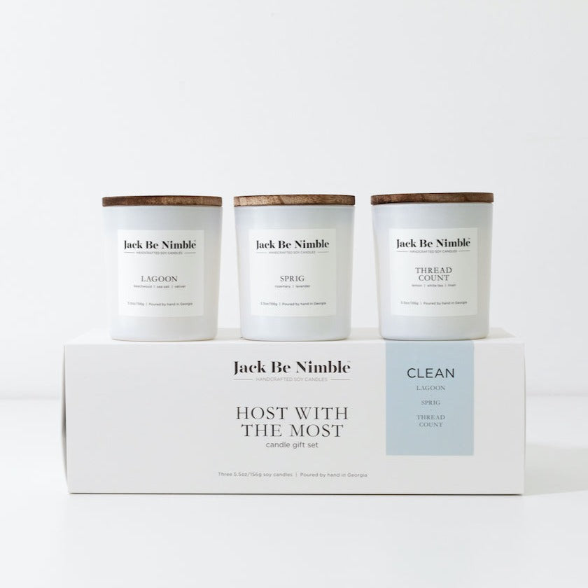 Host With The Most clean mini candle gift set