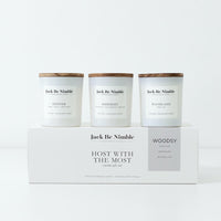 Host With The Most woodsy mini candle gift set