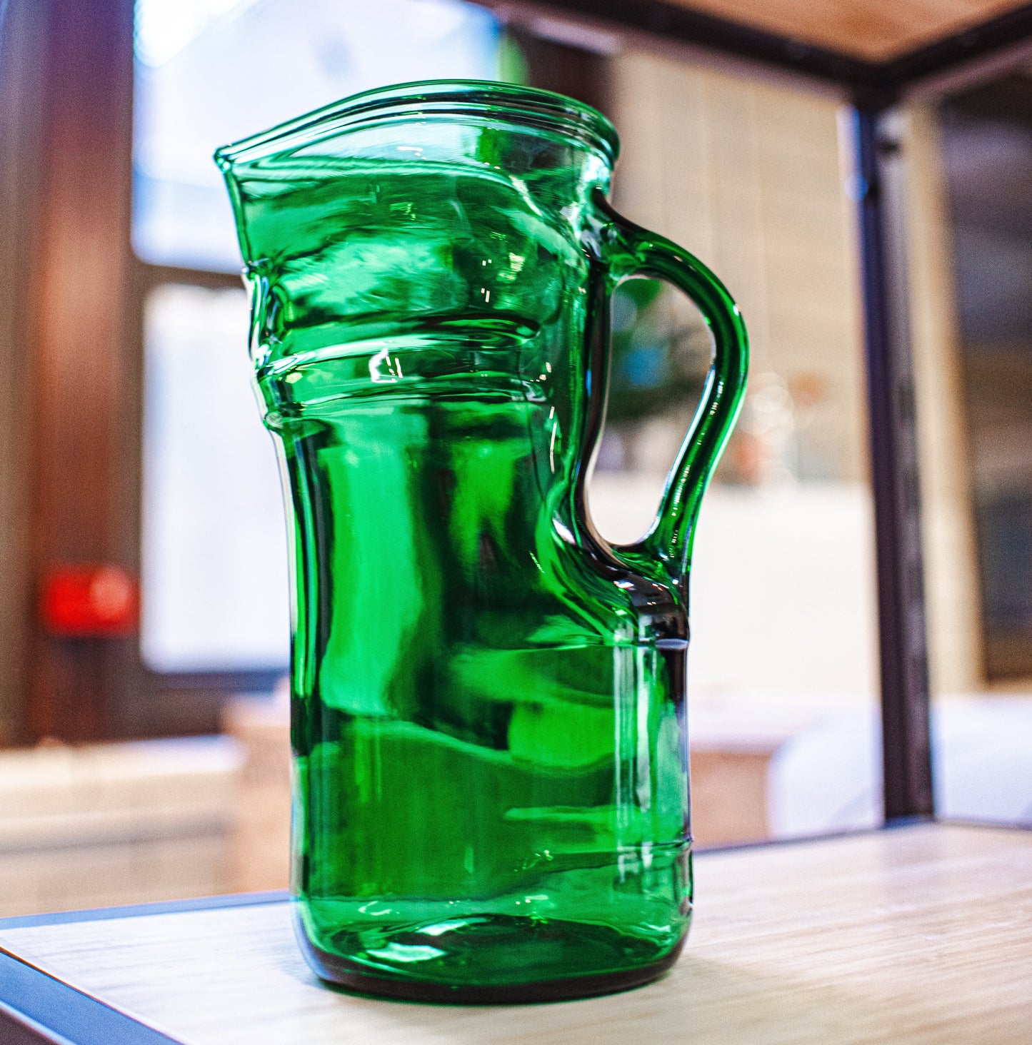 Handled Pitcher - Recycled Glass