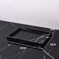 Nero Marquina Marble Tray