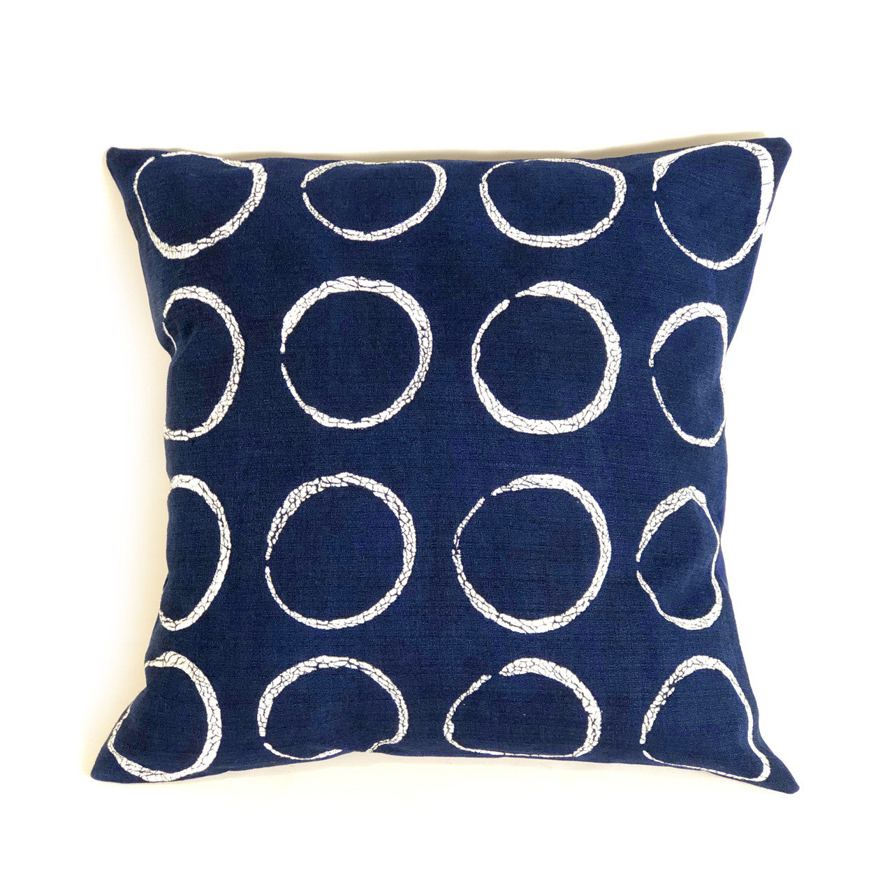 Circles Pillow Cover - Indigo