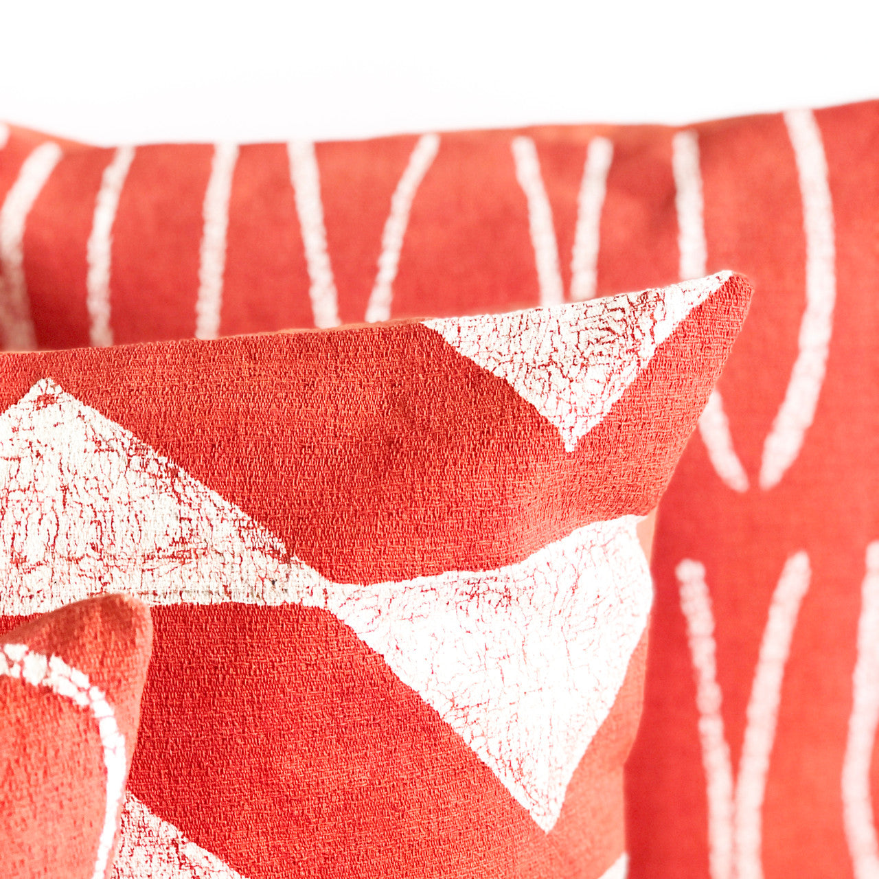 Lines Pillow Cover - Coral