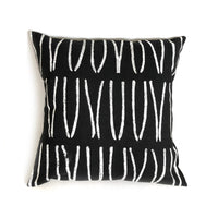 Lines Pillow Cover - Black