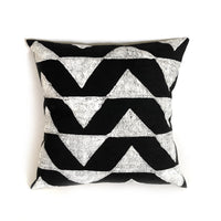 Triangles Pillow Cover - Black