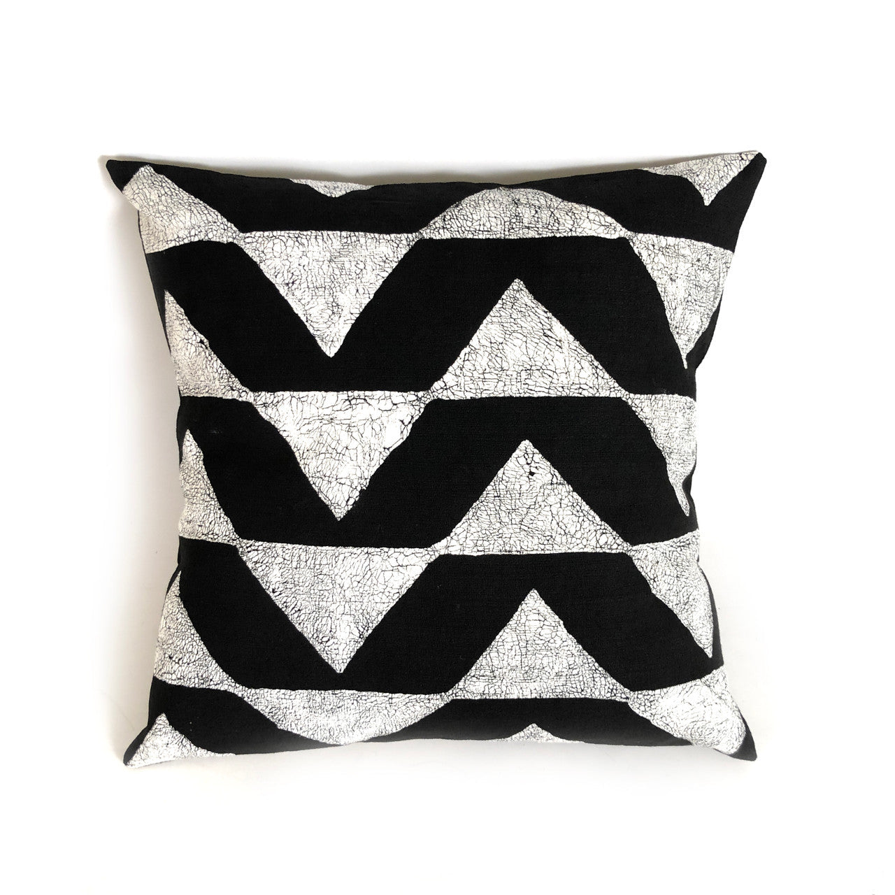 Triangles Pillow Cover - Black