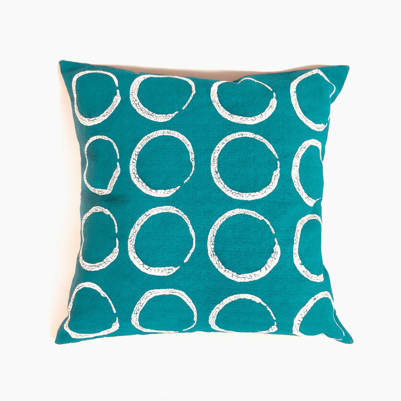 Circles Pillow Cover - Teal
