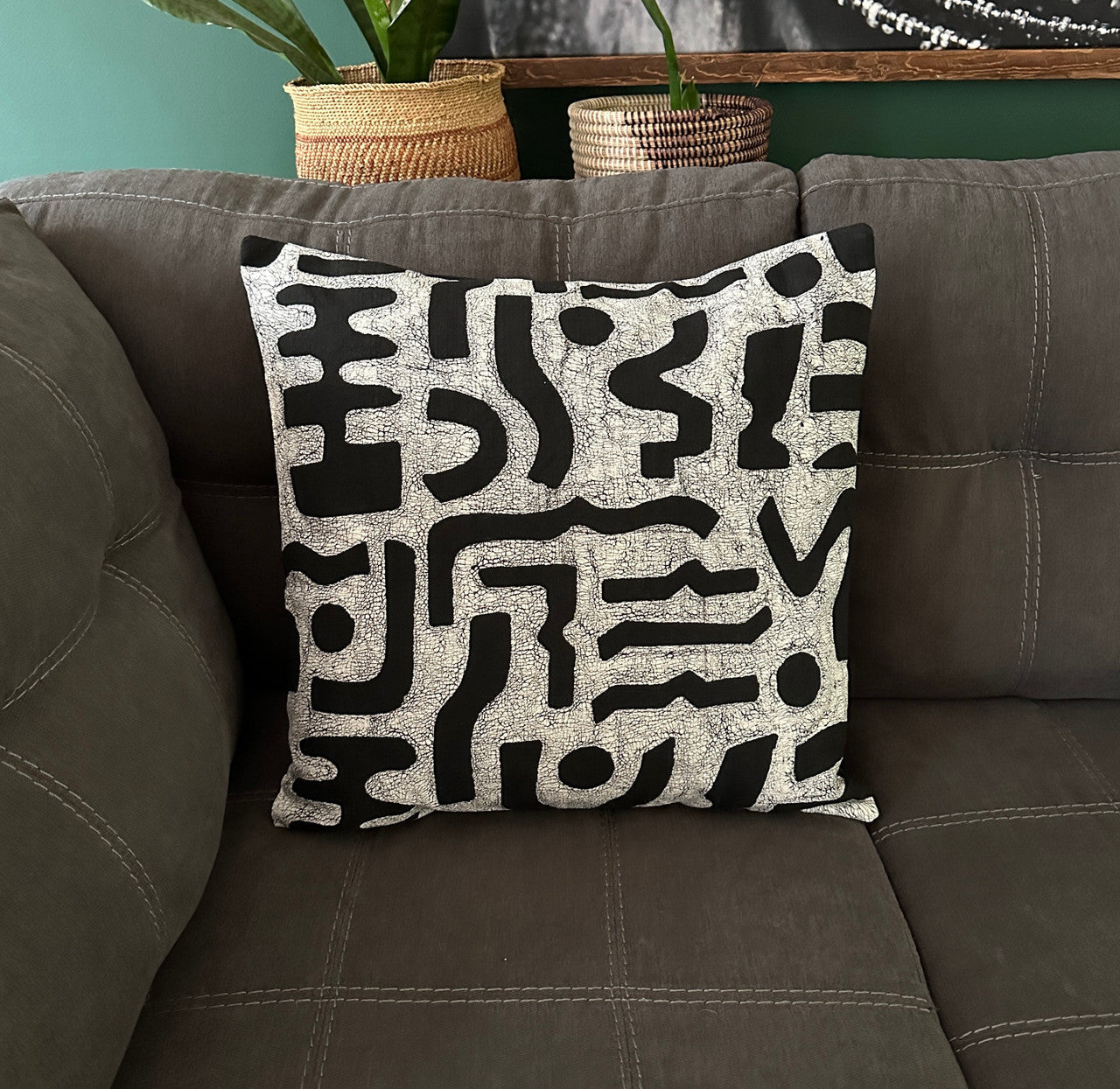 Black + White Pillow Cover