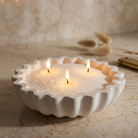 Scalloped Candle Bowl