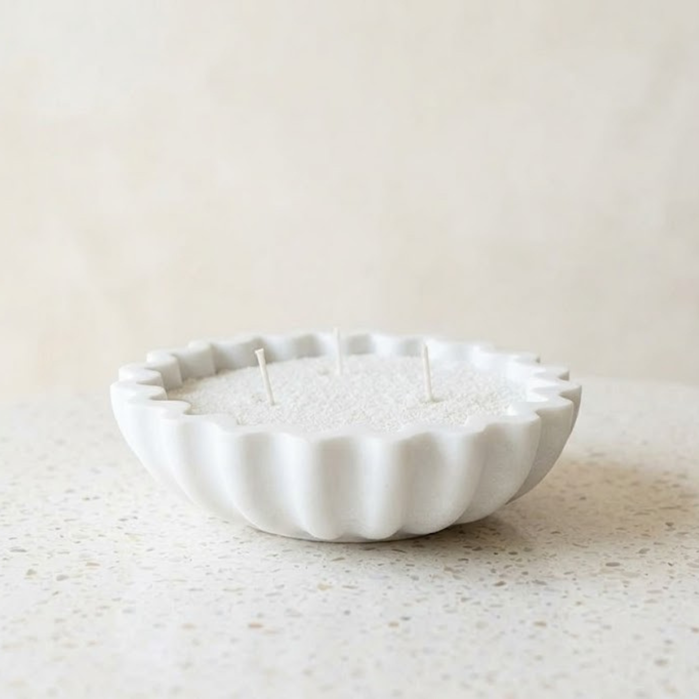 Scalloped Candle Bowl
