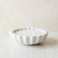 Scalloped Candle Bowl