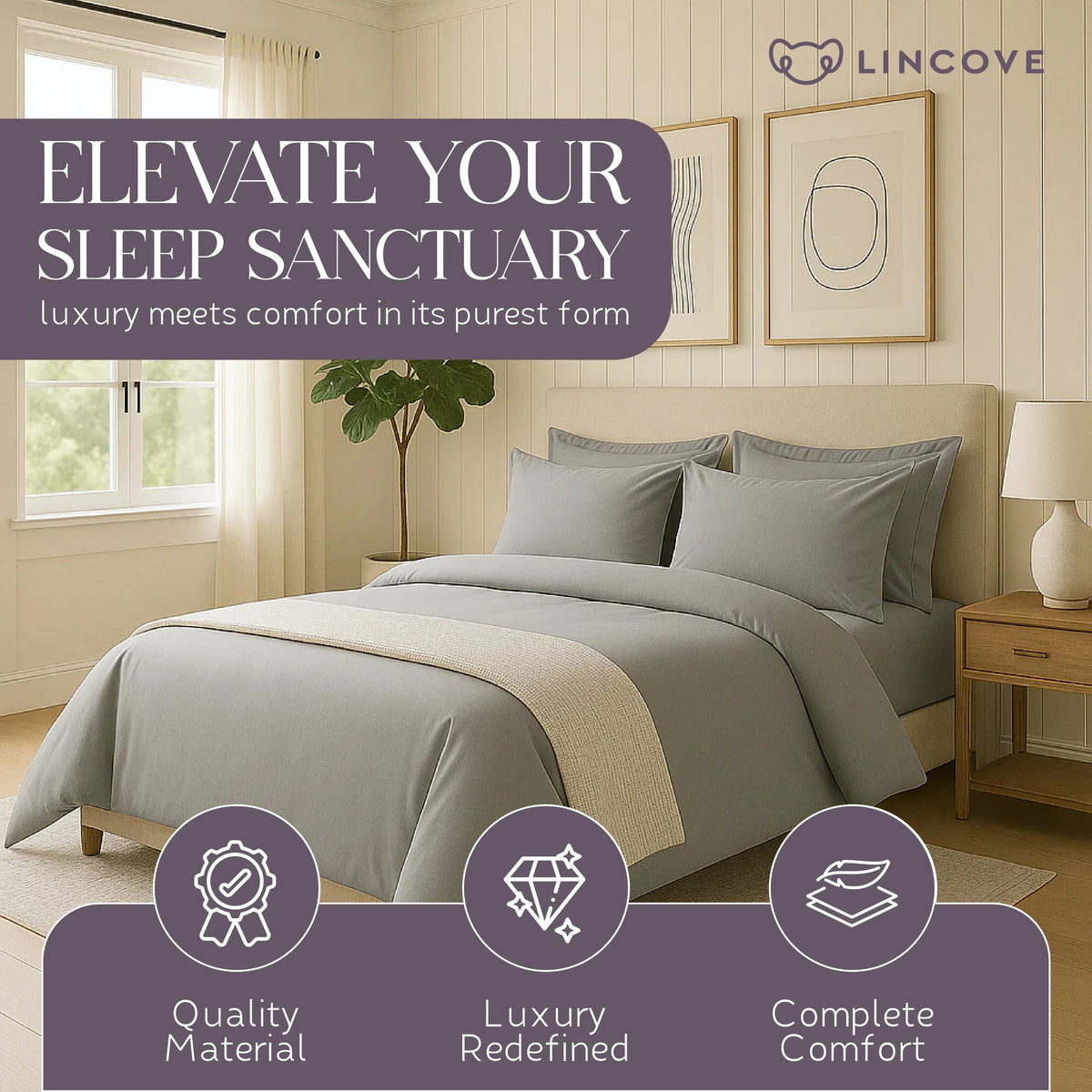 Cotton Sateen Duvet Cover Set