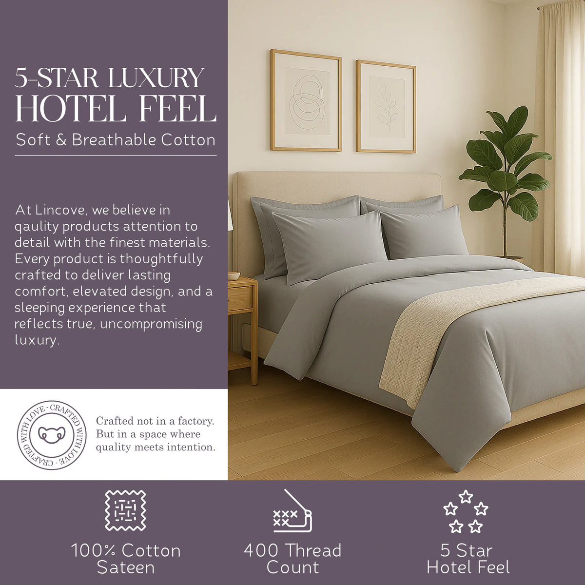Cotton Sateen Duvet Cover Set
