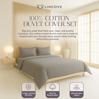 Cotton Sateen Duvet Cover Set