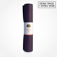 Extra wide, extra thick natural rubber yoga mat