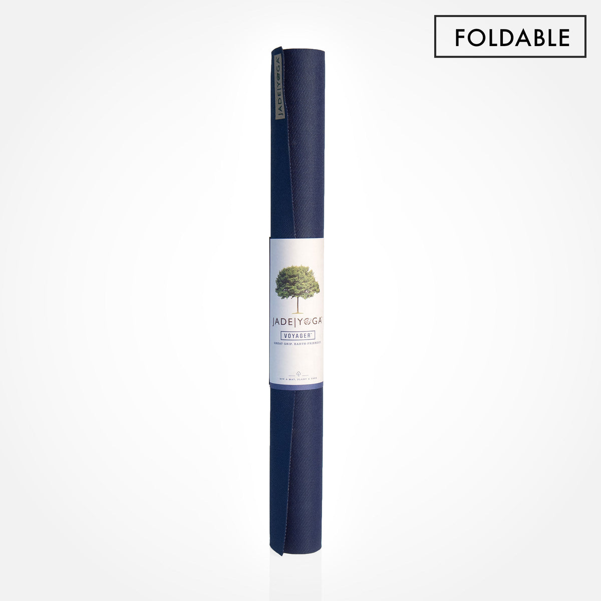 Thin foldable natural rubber travel yoga mat