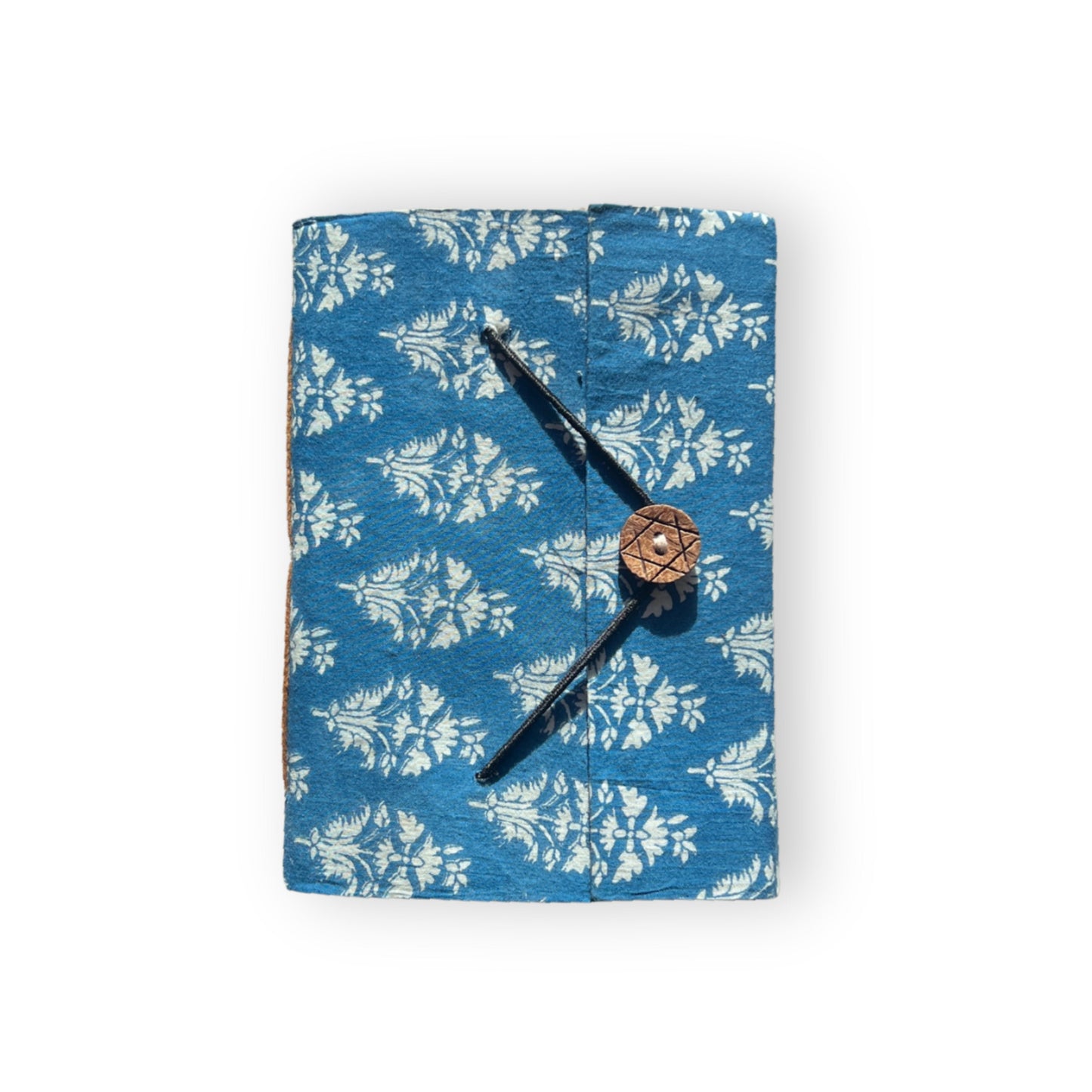 Handcrafted Recycled Paper Journal - Blue