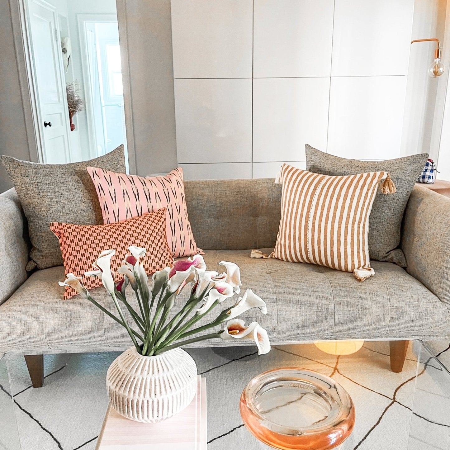Rose Quartz Jaspé Cushion Cover
