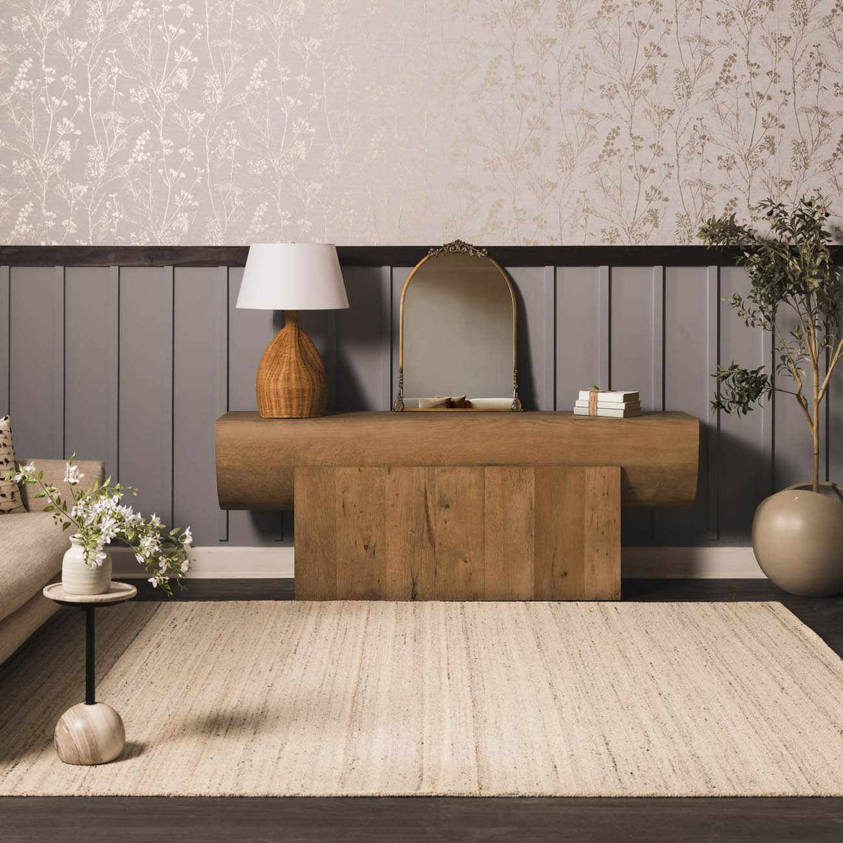 Ponderano Rattan Table Lamp