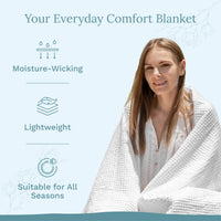 Organic Cotton Waffle Weave Blanket