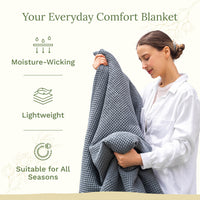 Organic Cotton Waffle Weave Blanket