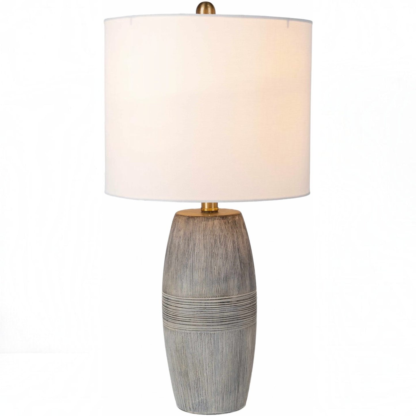 Elio Ribbed Ceramic Table Lamp