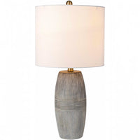 Elio Ribbed Ceramic Table Lamp