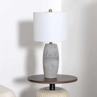 Elio Ribbed Ceramic Table Lamp