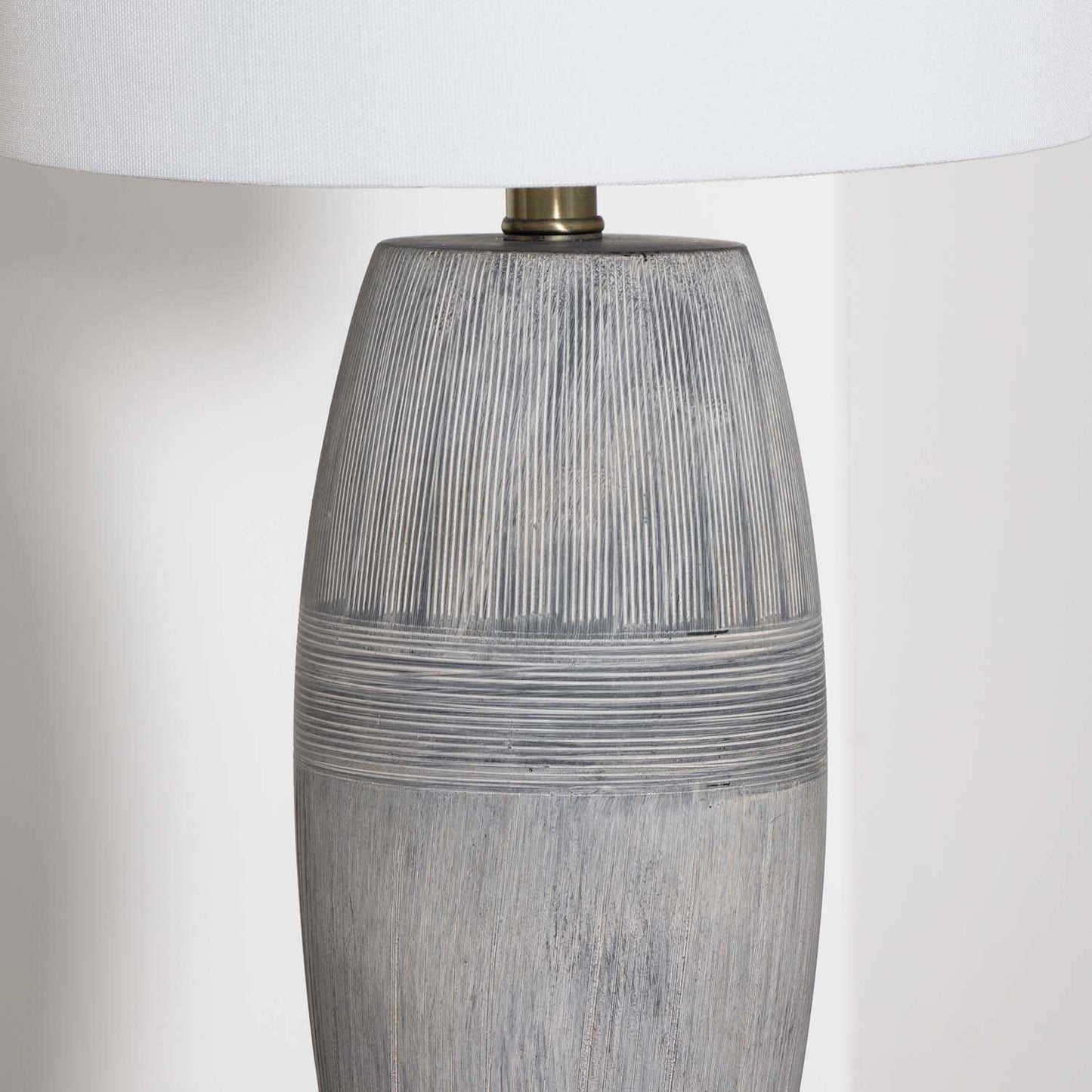 Elio Ribbed Ceramic Table Lamp