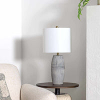Elio Ribbed Ceramic Table Lamp
