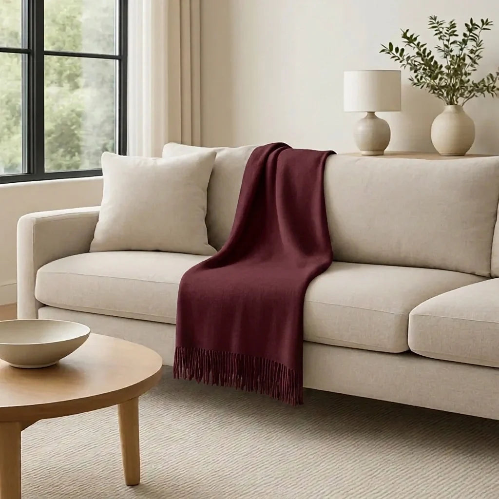 Mongolian Cashmere Throw Blanket
