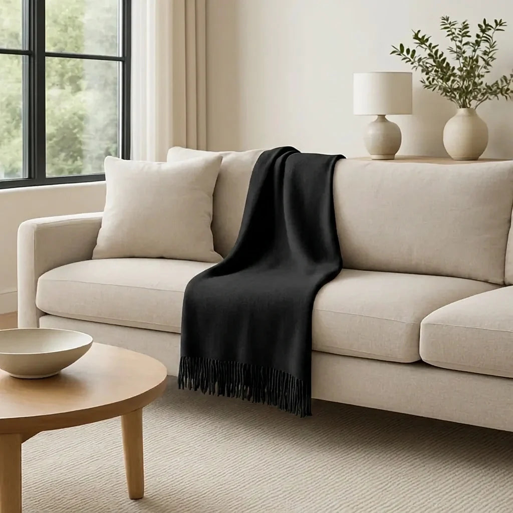 Mongolian Cashmere Throw Blanket