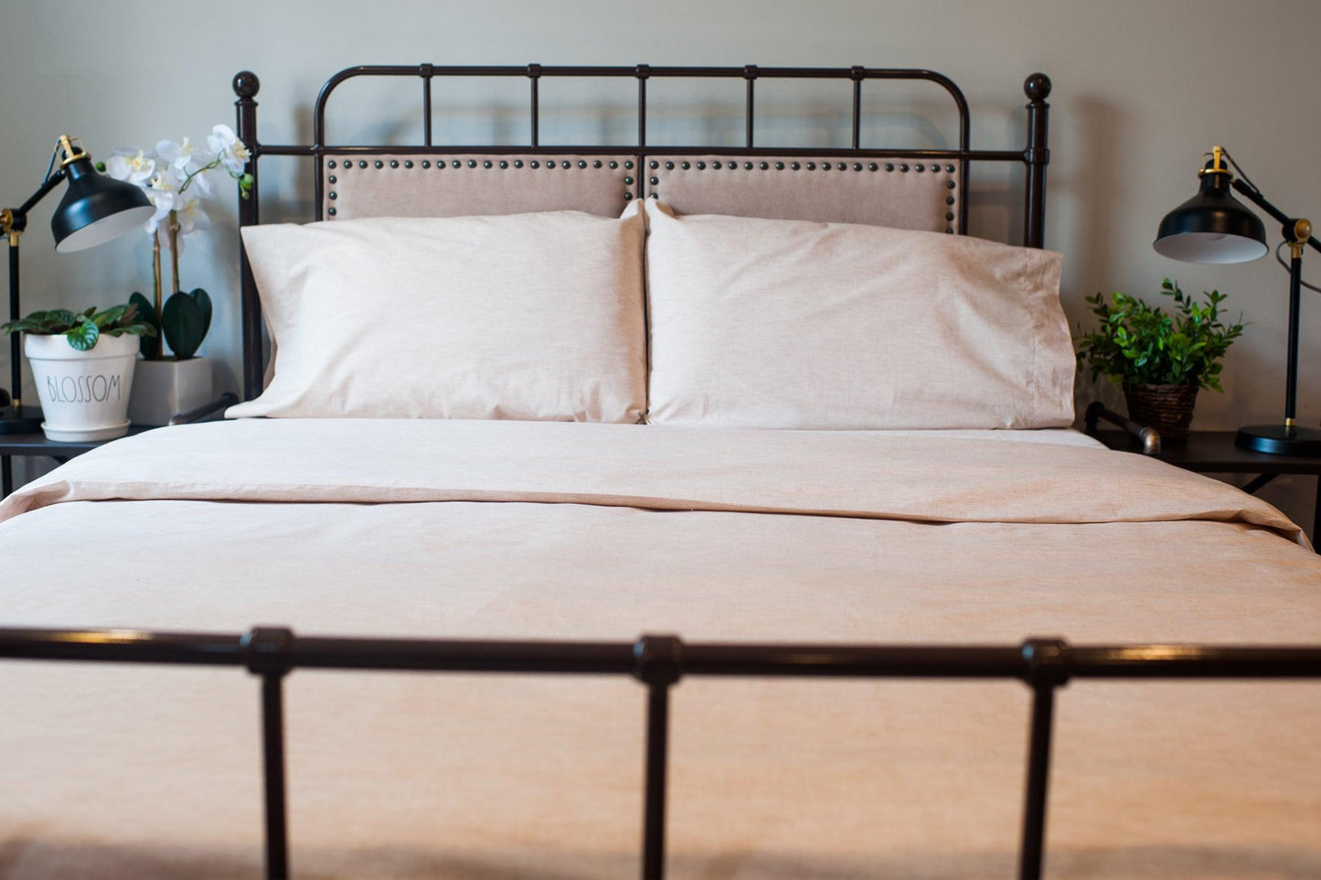 Natural Cotton Bed Sheet Set