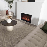 Lattice Wool Area Rug