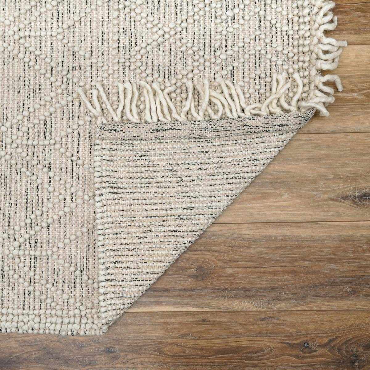 Lattice Wool Area Rug