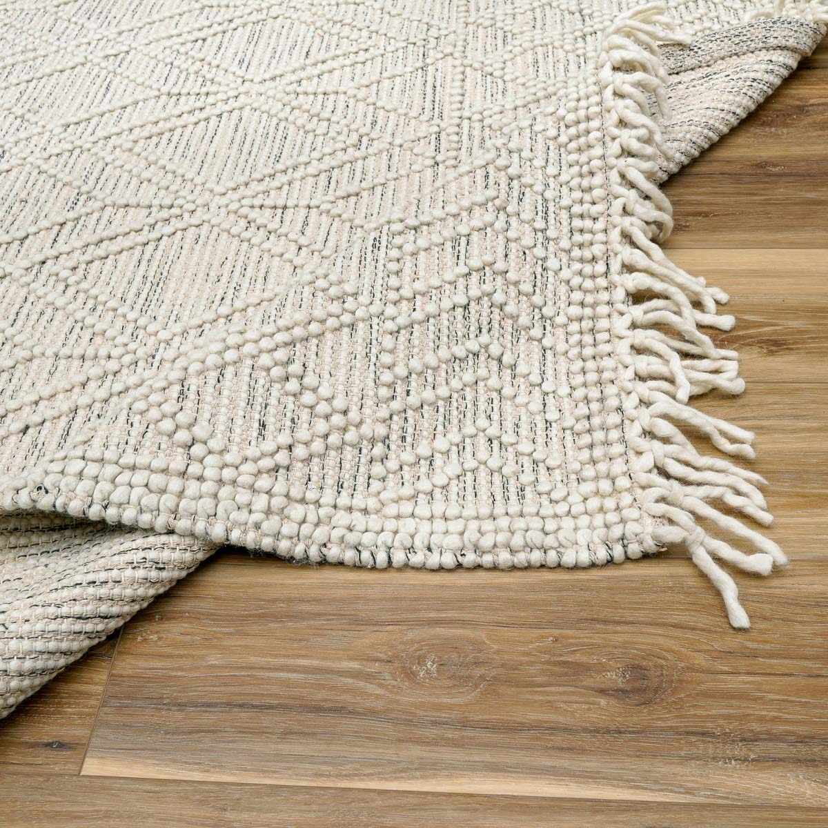 Lattice Wool Area Rug