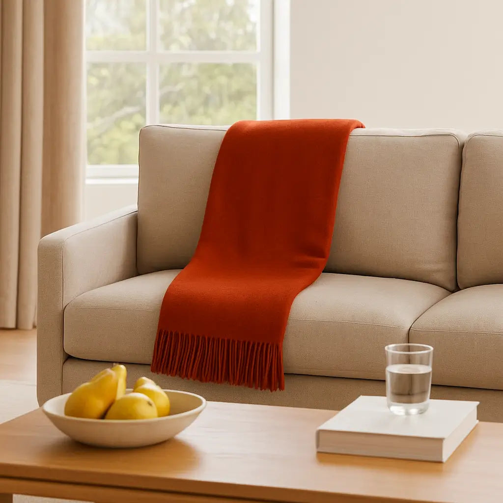Mongolian Cashmere Throw Blanket