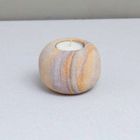 Sandstone Pebble Candleholder