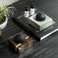 Lava Rock Stone Diffuser, Marble Base