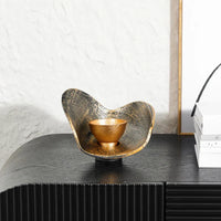 Gilded Arc Candle Holders