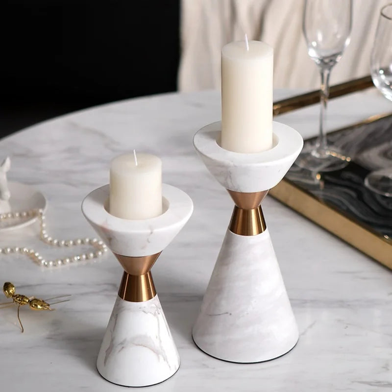 Volakos Marble Candlesticks