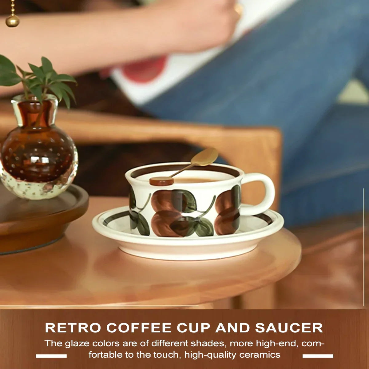 Ceramic Espresso Cup with Saucer