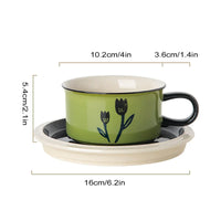 Ceramic Espresso Cup with Saucer