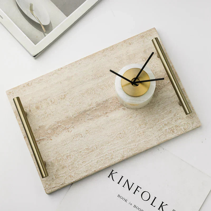 Travertine Pillar Tray