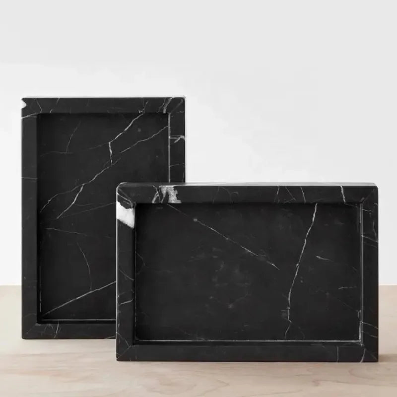 Nero Marquina Marble Tray