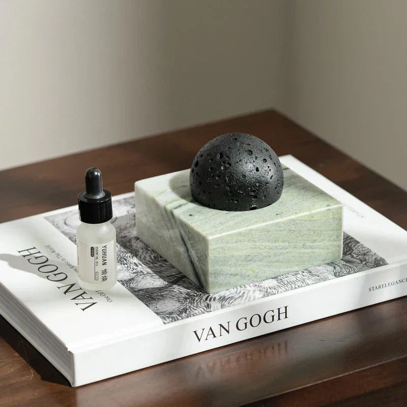 Lava Rock Stone Diffuser, Marble Base